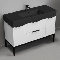 Modern Bathroom Vanity, 48 inch, Free Standing